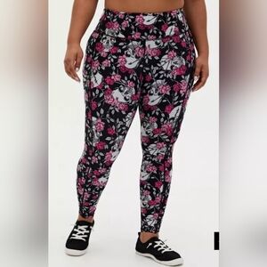 Torrid Skull Floral & Pink Leggings. Full Length.  Size L (12)